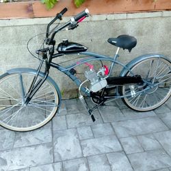 New 2 Stroke Motorized Lowrider Bike 100cc.