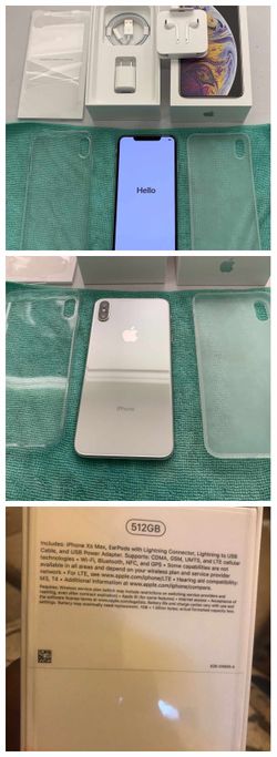 Factory UnlockediPhone XS Max 512GB Silver