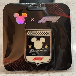 DISNEY LIMITED EDITION F1 CREST PIN