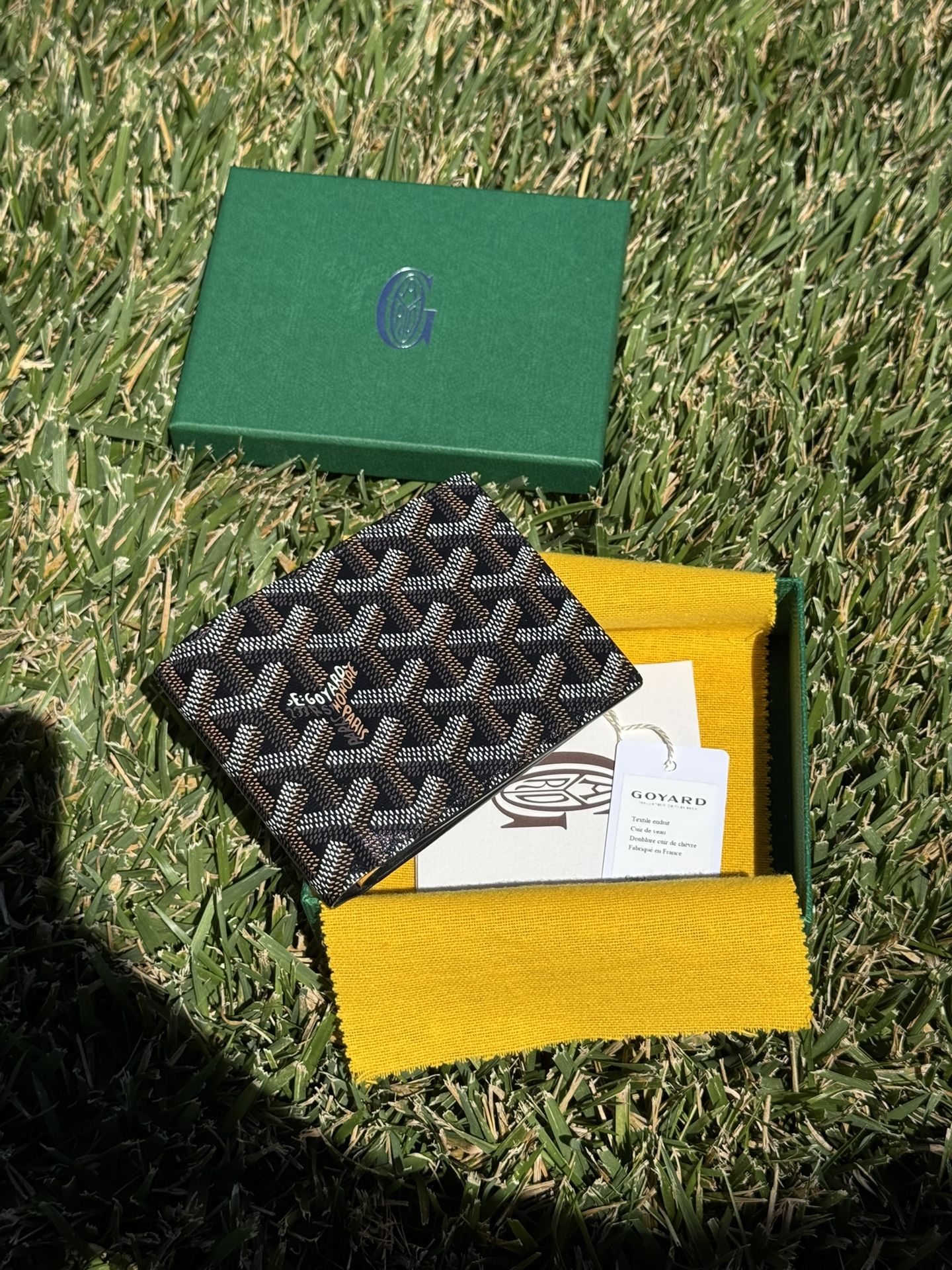 Black Goyard Victoire Bifold Wallet