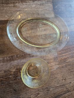 Beautiful Yellow Depression Glass