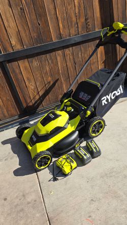 Ryobi 40v Hp Brushless 21-in Cordless Battery Walk Behind Self Propelled Lawn Mower