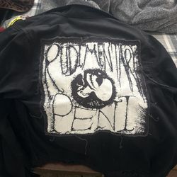 Rudimentary Peni Back Patch Dickies Jacket Size Small 