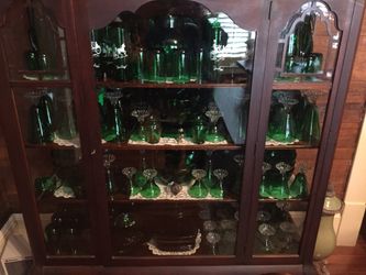 1950 Green glass wear