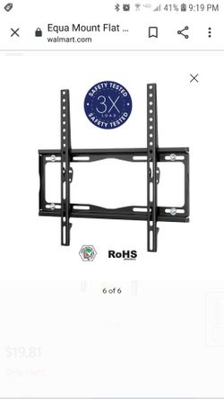 Equa Mount Flat Wall Mount for 32' to 80' TVs