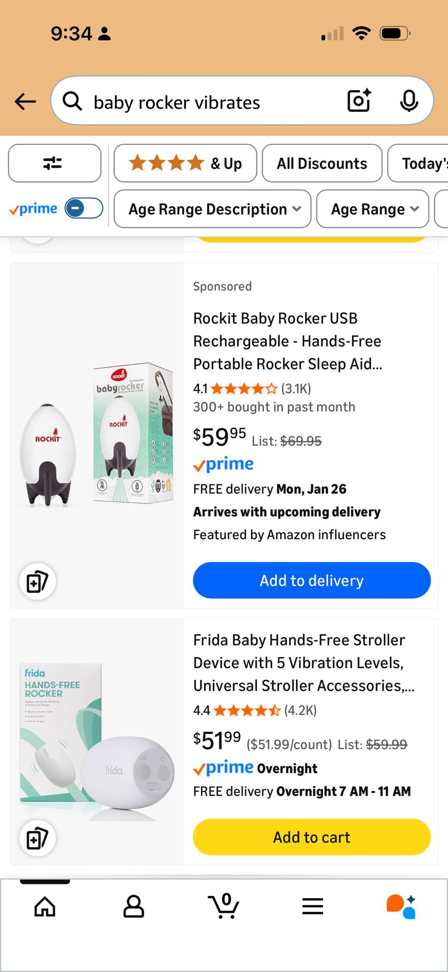 Baby Rocker for sleep (stroller or pram)