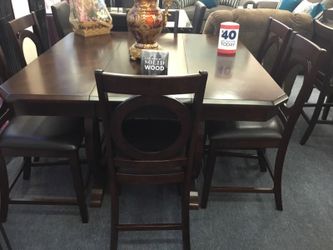 Table + 6 chairs new