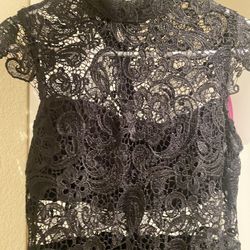 Black lace dress