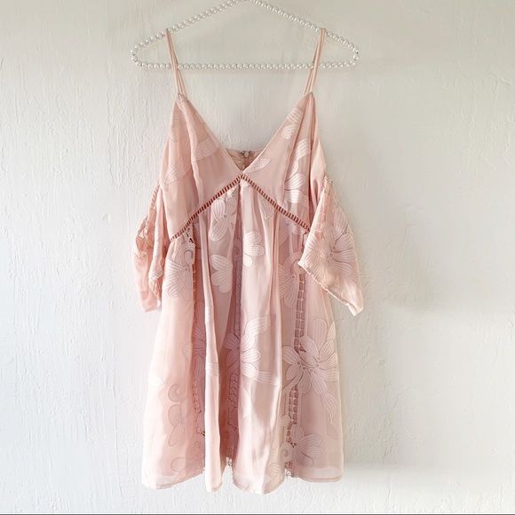 Revolve Lovers + Friends Wishful Dress In Nude