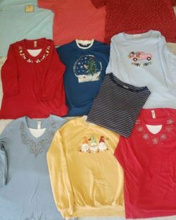 Women's Size XL Clothing Collection! Variety Of Embellished Tops, Price For All!