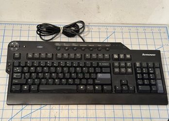 Keyboard Lenovo Enhanced Performance SK-8815 USB Wired Black - Tested & Working