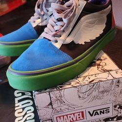  Vans Multi Color Avengers Shoes