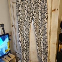 Women's H&M Snake Skin Jeans Size 8 Pants