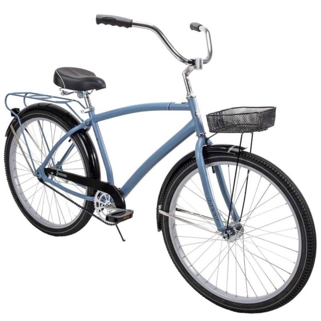 NEW Huffy Men's Nassau 26" Beach Cruiser Bike Blue