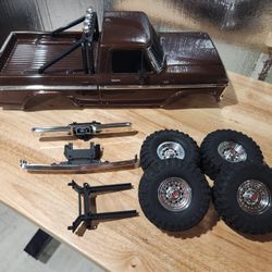 Trx4 F250 With Full Led Pro Scale Kit Installed With Wheels And Tires