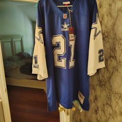 100$ Local Pickup 100% Authentic  Mitchell&Ness Brand New With Tags 1995 Deion Sanders Dallas Cowboys Legacy Jersey Size 60 4xl . Price Is Firm 