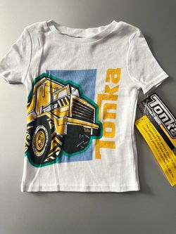 New With Tags Boys White Tonka Shirts 3T