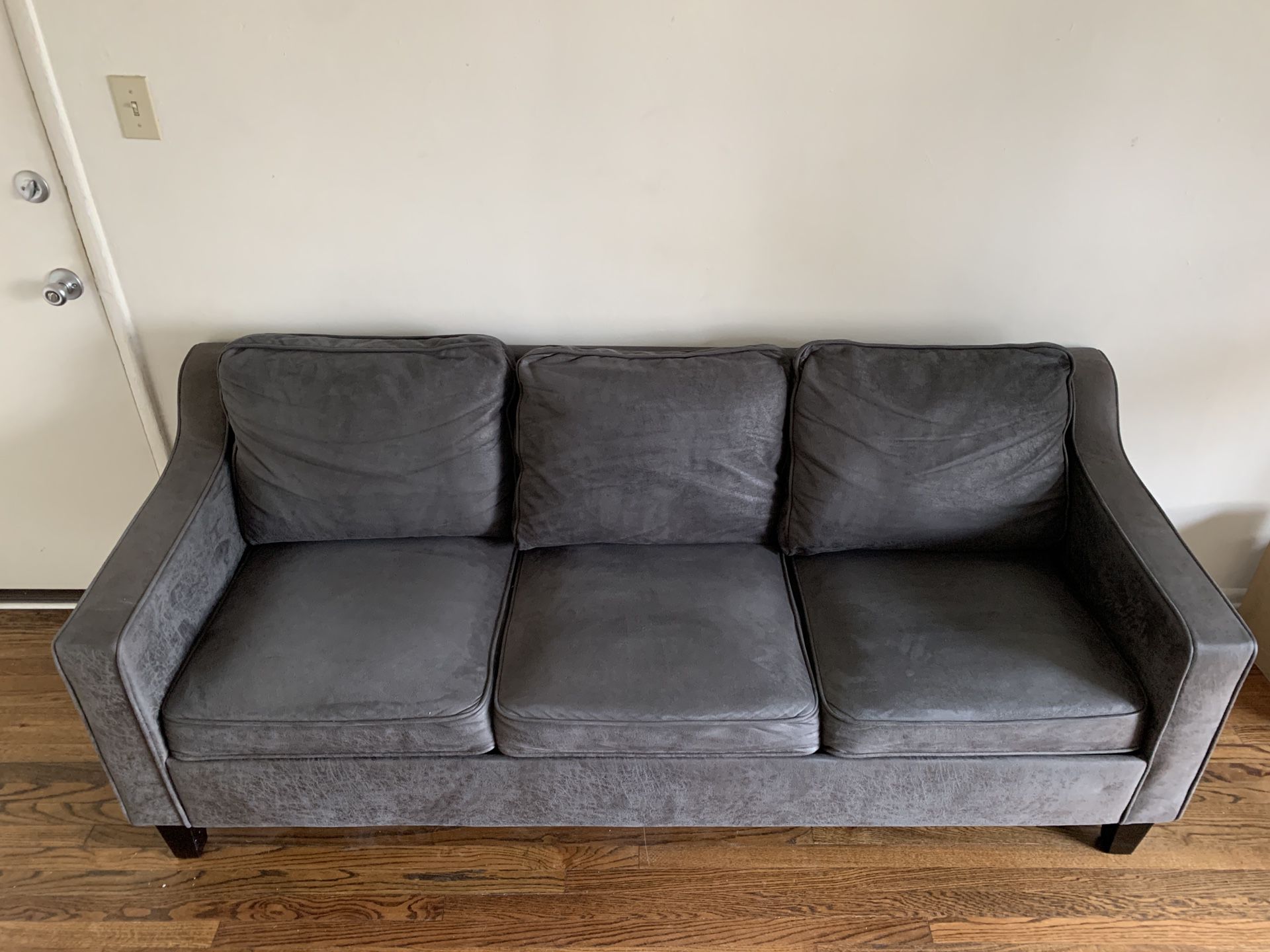 Grey Microfiber 3 Seater Couch