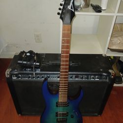 Electric  Guitar, Amp And  Footswitch