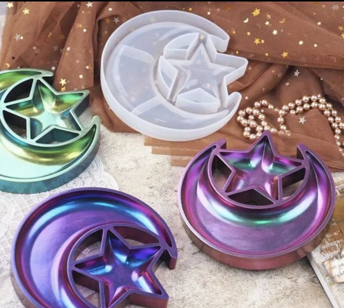 Star & Moon Resin Tray Mold