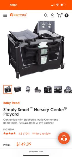 Pack In Play Baby Trend Simply Smart™ Nursery Center® Playard