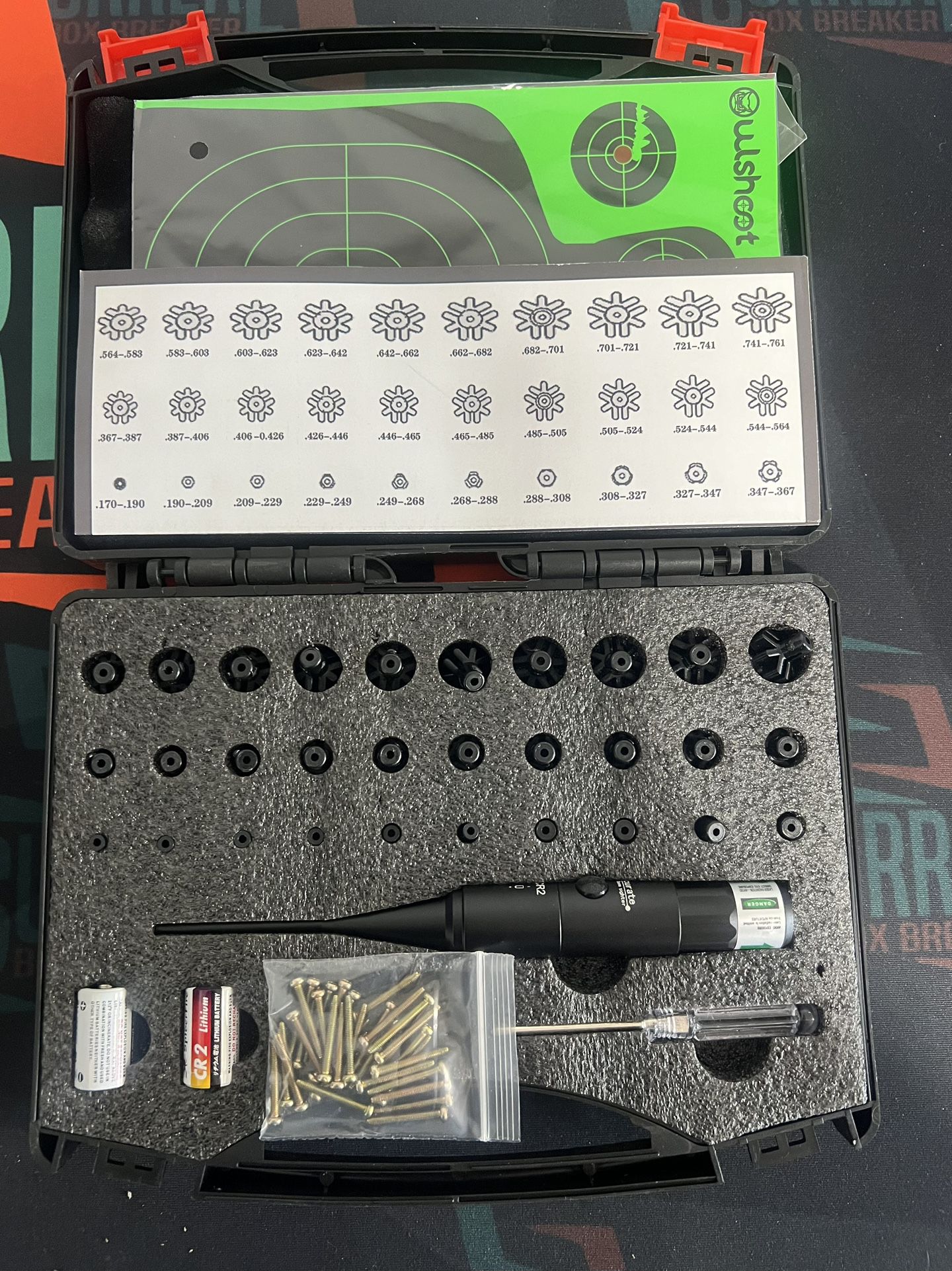 Professional Laser Bore Sight Kit Multiple Caliber