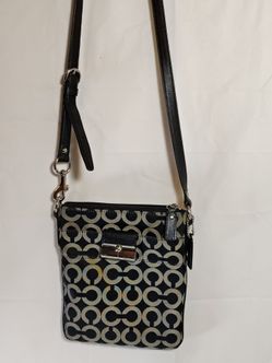 Coach Black and Gray Kristen singnature