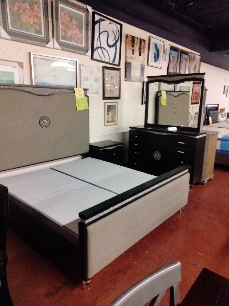 King Size Bed Dresser Mirror Nightstand