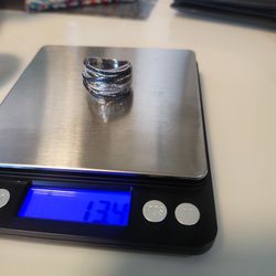 anillo de.plata original de diseñador autentico