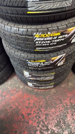 205/75/14 trailer tires 6ply