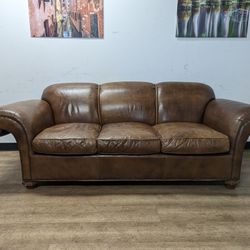 Baker Furniture Leather Couch