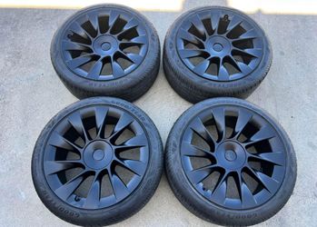 20” Tesla Model Y Induction Wheels Rims Tires TPMS Factory OEM Stock Original
