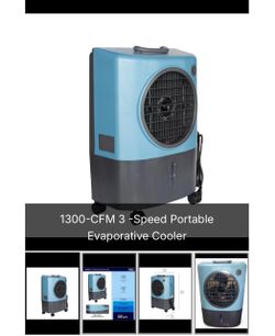 1300-CFM 3-Speed Portable Evaporative Cooler