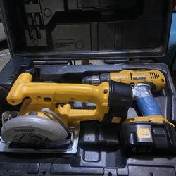 Dewalt 14.4v Circular Saw And Drill