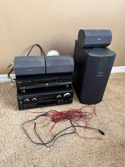 Panasonic receiver, speakers and DVD