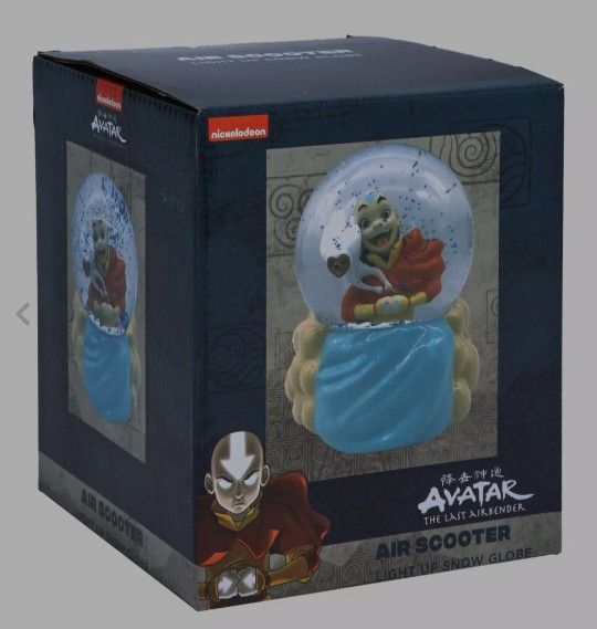 Avatar: The Last Airbender Aang & Momo Air Scooter ( Light Up Snow Globe)