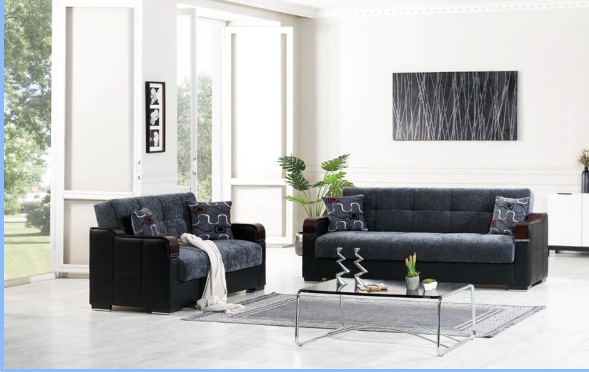 Living Room Sleeper Sofa & Loveseat - Delivery And Financing Available 