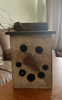 Wooden Snowman Decor