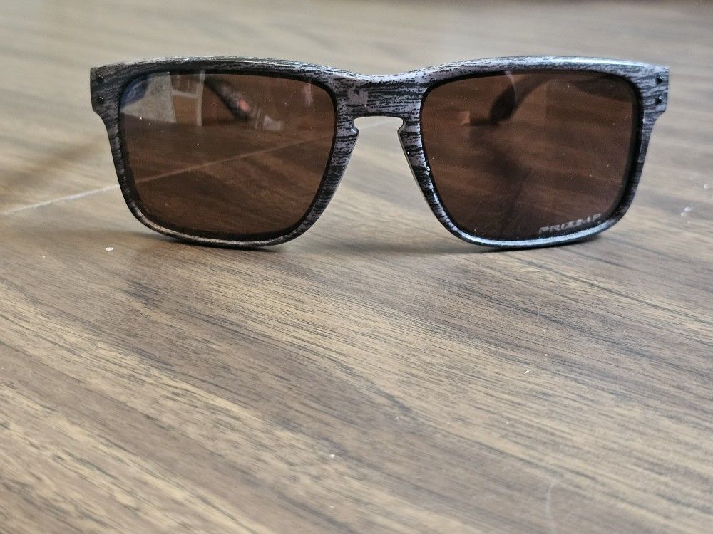 Oakley Holbrook XL Woodgrain With Prizm Tungsten Polirized Lenses