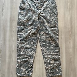 VINTAGE Digital Camo Military Cargo Pants Size Large Long