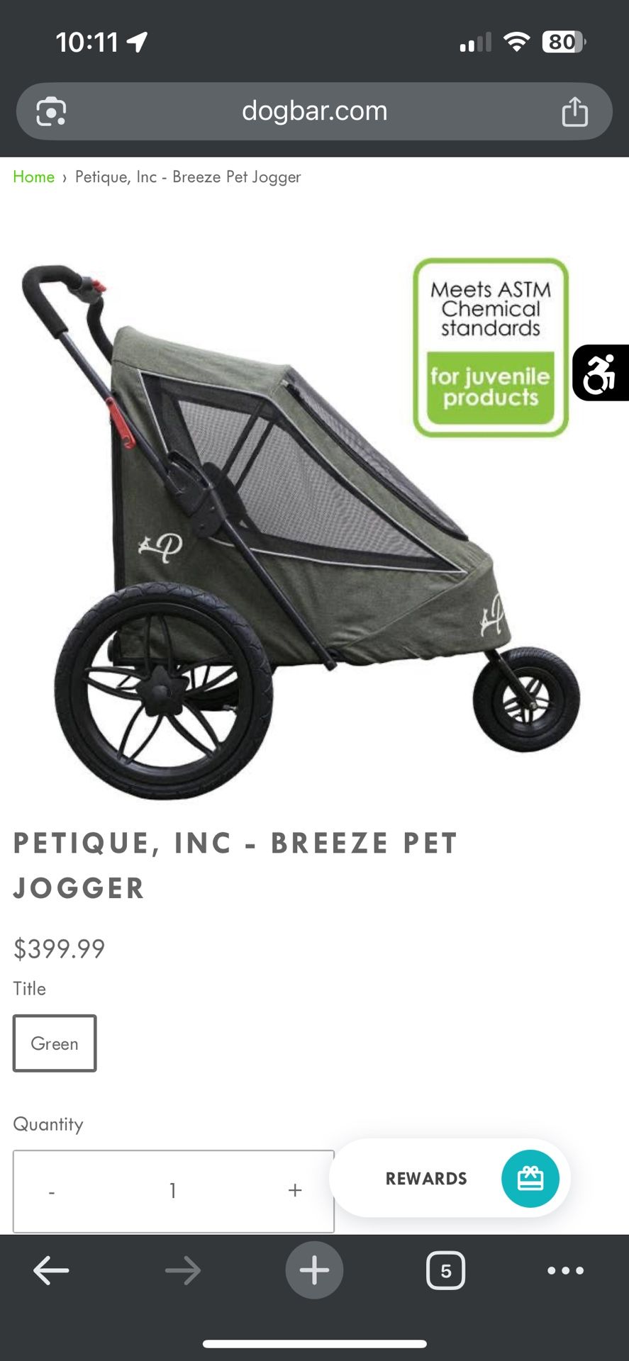 Pet Jogger stroller