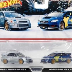 Hot Wheels Premium Car Culture 2-Pack Subaru Impreza WRX and '16 Subaru WRX STI