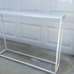 Narrow Metal Side Table 