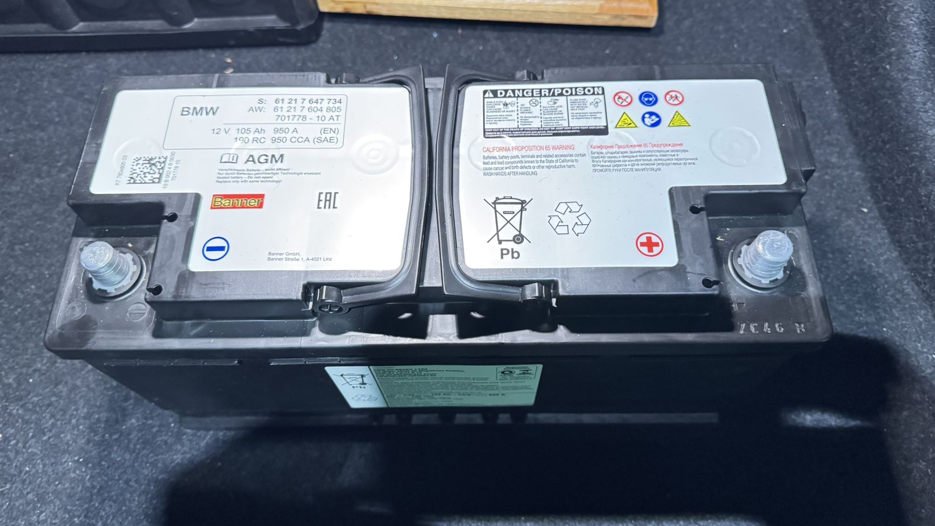 BMW - AMG Battery Part# 61215A14942