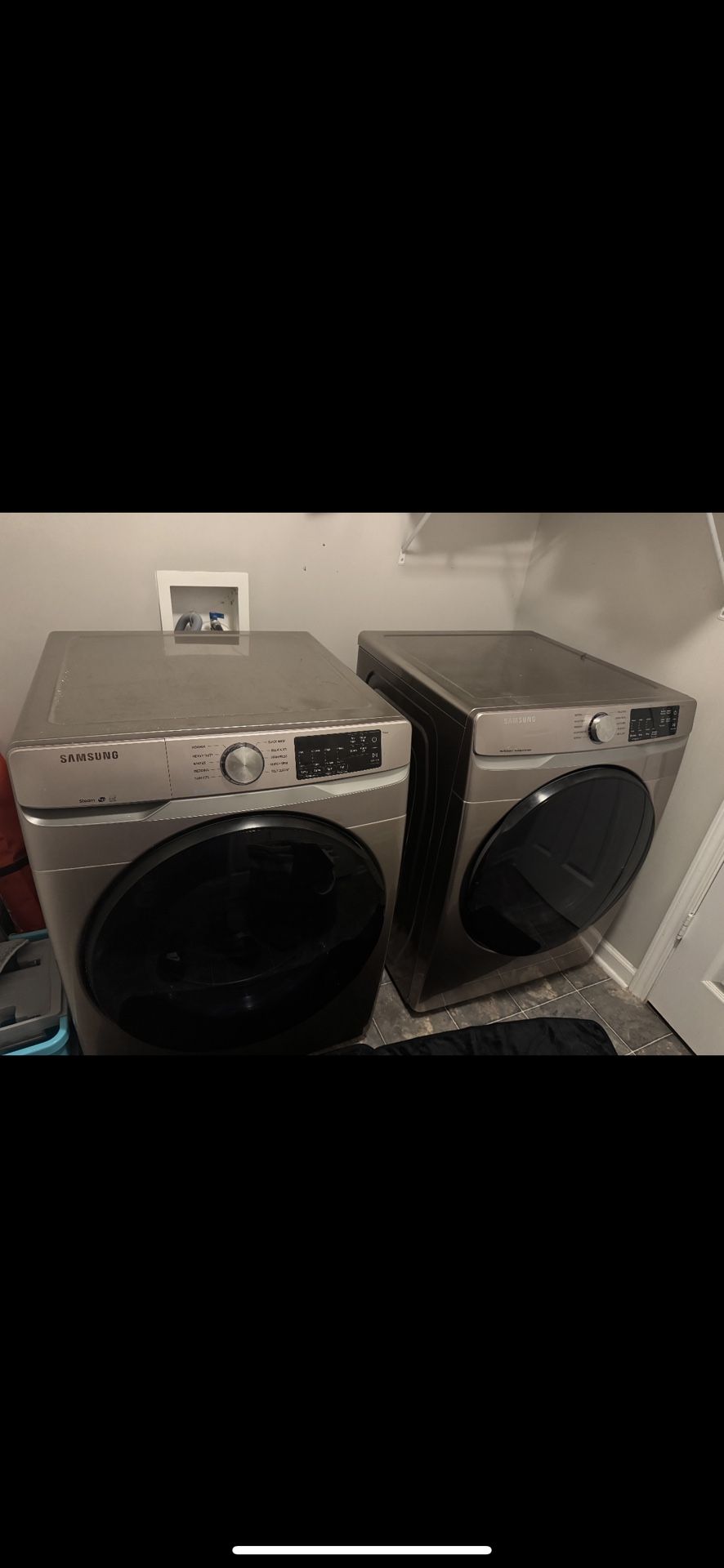 Samsung Front Loader, Washer, And Dryer Electric