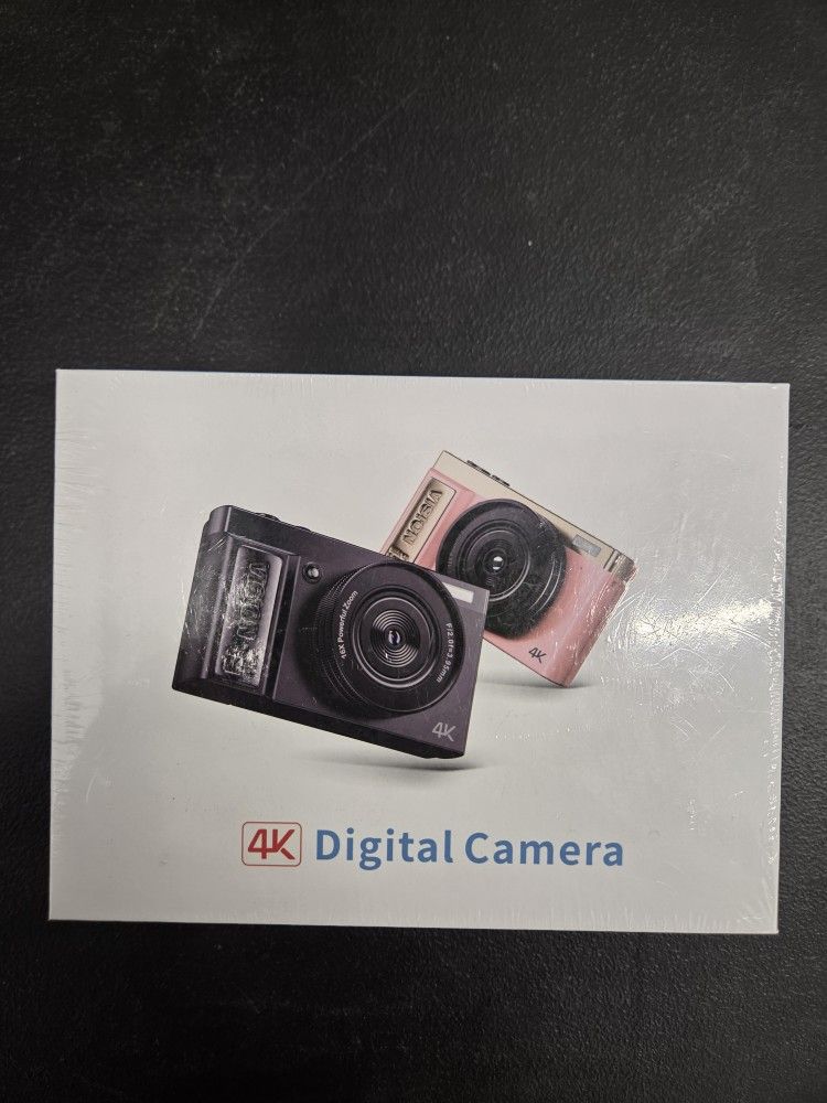 New 4K Digital Camera - Black/