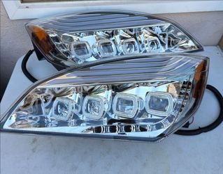 18-24 Freightliner Cascadia LED DRL Projector Headlights Luces Focos Micas Faros Faroles Headlamps