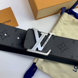 Louis Vuitton Monogram Black & Gray Belt 