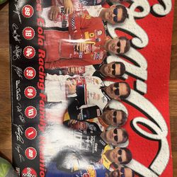NASCAR Coca Cola facing family poster