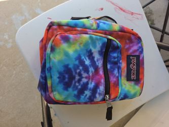 Jansport Lunch Bag Blue Tie Dye Big Break Insulated Lunchbag Mini Backpack 9x7